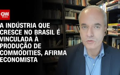 A indústria que cresce no Brasil é vinculada à produção de commodities, afirma economista